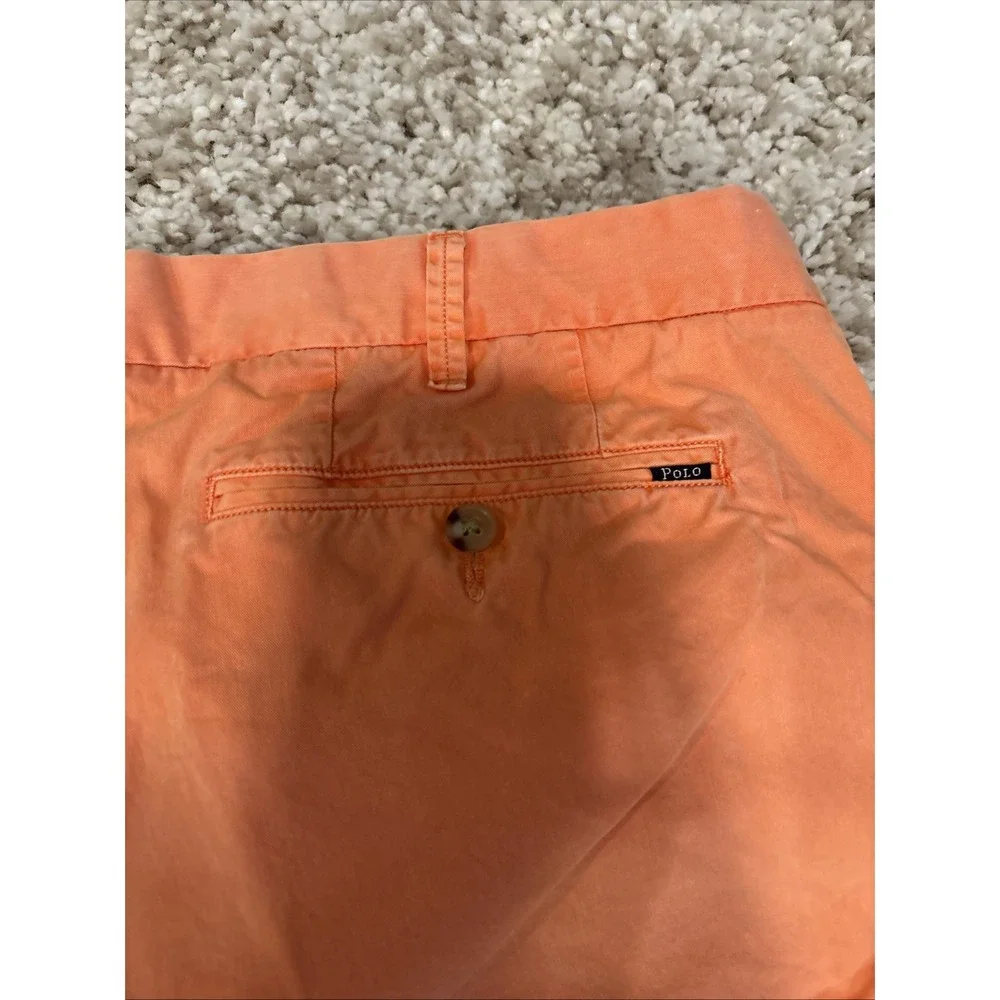 Womens Polo Classic Fit Ralph Lauren Orange Shorts‎ Size 38